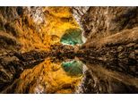 Fototapete Papermoon "HöHle Mit Wasser", Bunt, B:4M L:2,6M, Vlies, Tapeten