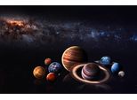 Fototapete Papermoon "PLANETEN-ERDE Galaxie Milch StraßE Weltall Universum", Bunt, B:4M L:2,6M, Vlies, Tapeten