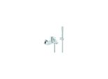 Grohe Wannen-Einhebelmischer Lineare Chrom, Mit Brausegarnitur, Wandmontage (33850001)