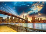 Fototapete Papermoon "Manhattan Sunset", Bunt, B:4M L:2,6M, Vlies, Tapeten