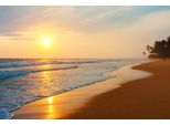 Fototapete Papermoon "Sri Lanka Beach Sunset", Bunt, B:4M L:2,6M, Vlies, Tapeten