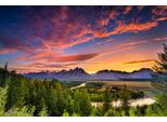 Fototapete Papermoon "Snake River Sonnenuntergang", Bunt, B:4M L:2,6M, Vlies, Tapeten