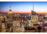 Fototapete Papermoon "New York Bei Nacht", Bunt, B:4M L:2,6M, Vlies, Tapeten