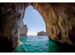 Fototapete Papermoon "Blue Grotto In Capri Island", Bunt, B:4M L:2,6M, Vlies, Tapeten