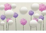 Fototapete Papermoon "Muster Mit Blumen", Bunt, B:4M L:2,6M, Vlies, Tapeten