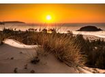 Fototapete papermoon "Strand Sonnenuntergang", Bunt, B:4M L:2,6M, Vlies, Tapeten