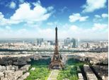 Fototapete Papermoon "Eiffel Tower", Bunt, B:4M L:2,6M, Vlies, Tapeten
