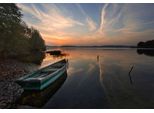 Fototapete Papermoon "Boot Im Wasser", Bunt, B:4M L:2,6M, Vlies, Tapeten