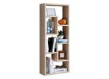 Standregal Vcm "Holz Stand Regal Raumteiler BüCher Standregal Vilo", Braun (Honig, Eiche), B:36Cm T:15Cm, Regale, Standregal