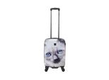 Koffer Saxoline "White Cat", Gr. B/H/T: 35Cm X 54Cm X 20Cm, Schwarz-Weiß (Weiß, Schwarz), Polyester, Koffer, Mit Niedlichem Katzenmotiv