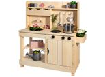 Outdoor-SpielküChe Muddy Buddy "Explorer", Beige (Natur), SpielküChen, Kinderb:40Cm H:105Cm T:102Cm, Holz, MatschküChe, Natur, B:40Cm H:105Cm T:102Cm
