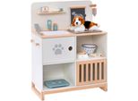 Spielzeug-Arztkoffer Musterkind "Tierarzt-Center Thymus", Weiß, Natur, Rollenspielzeug, Kinderb:65Cm H:75Cm T:31Cm, Holz, B:65Cm H:75Cm T:31Cm