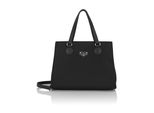 Handtasche PHILIPP PLEIN Henkel Tasche, Damen, 02, schwarz, Taschen Handtasche