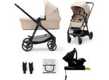 Kombi-Kinderwagen KINDERKRAFT NEWLY 4IN1 MINK PRO, Baby, beige, Stahl, Kinderwagen Kombi-Kinderwagen