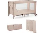 Baby-Reisebett KINDERKRAFT JOY 2, Baby, Gr. Liegefläche B/L: 60cm x 120cm, kein Härtegrad, beige, Kunststoff, Polyester, Babybetten Baby-Reisebett