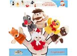 Fingerpuppe HEUNEC Sandmann Fingerpuppen 6er-Set, bunt, Puppen, Kinder, Polyester, Fingerpuppe
