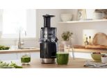 BOSCH Entsafter VitaExtract MESM731M, vitaminschonendes Entsaften, Kaltpresse, silber (schwarz, silber), H:42,7cm, Entsafter, sehr leise, leichte Reinigung, für hartes Obst und Gemüse, schwarz, Entsafter