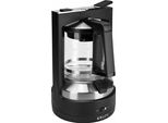 KRUPS Filterkaffeemaschine KM4689 T8, schwarz (schwarz, edelstahl), 1 l, 12, Kaffeemaschinen, mit Druckbrühsystem, Filterkaffeemaschine