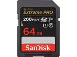 SANDISK Speicherkarte Extreme PRO SDXC™-UHS-I-Karte, schwarz, 64 GB, Speicherkarten, Speicherkarte