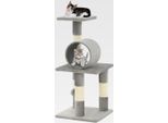 Katzen-Kratzbaum Sisal 65 cm Grau Katzenmöbel für kleine und große Katzen