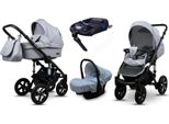 BabyLux® Sky Lark | 4in1 Kinderwagen Set | Silver Flex | Kombikinderwagen | Kinderwagenset | Iso