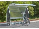 Fahrrad-Unterstand Mottez B800VNO, für 6 Fahrräder oder Motorräder, erweiterbar, B 2240 x T 2210 x H 2200 mm, schwarz