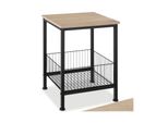 Tectake® Beistelltisch, Industrial Style, Mit Gitterkorb, 40 X 40 X 55,5 Cm