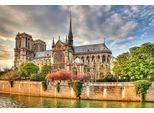 Fototapete Papermoon "Notre Dame De Paris", Bunt, B:5M L:2,8M, Vlies, Tapeten