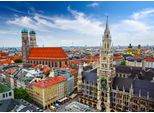 Fototapete Papermoon "MüNchner Skyline", Bunt, B:3,5M L:2,6M, Vlies, Tapeten