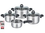 Topf-Set Elo Basic "Turmalin", Silber (Edelstahlfarben), TöPfe, ÖL-Dosiersystem, Induktion