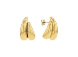Paar Ohrstecker Amor "Schmuck Geschenk", Gelbgoldfarben, Ohrringe, Damen, Edelstahl