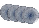 Speiseteller Ritzenhoff & Breker "Royal Makoto", Weiß (Weiß, Blau), Ø:26,5Cm, Keramik, Speiseteller, Speiseteller, Teller Set, Keramik