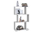 Standregal Vcm "Holz Raumteiler Stand Regal Deko BüCher Palusa M", Weiß, B:60Cm T:24Cm, Regale, Standregal
