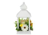 Windlicht I.Ge.A. "Laterne Mit Sonnenblume Schmetterling Kerze", Gelb, B:11Cm H:24Cm, Polyester, Kerzenhalter, Windlicht, Kerzenleuchter Kerzenhalter Kerzenlaterne Windlicht Deko