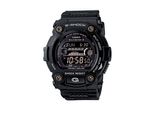 Funkchronograph Casio G-SHOCK, Schwarz, Armbanduhren, Herren, Solaruhr, Armbanduhr, Herren,Digital,Resinarmband,Bis 20 Bar Wasserd.