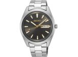 Quarzuhr Seiko, Silber (Silberfarben, Anthrazit), Armbanduhren, Damen, Quarzuhr, Armbanduhr, Herrenuhr, Damenuhr, Datum, Saphirglas, Edelstahlarmband