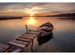 Fototapete Papermoon "Boot In Wasser", Bunt, B:3,5M L:2,6M, Vlies, Tapeten