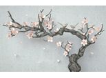 Fototapete Papermoon "Blumen Ast", Bunt, B:4M L:2,6M, Vlies, Tapeten