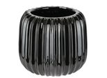 Dekovase I.Ge.A. "Vase Aus Keramik", Schwarz, B:13Cm H:11Cm, Keramik, Vasen, Dekovase Blumenvase Modern FüR Tischdeko Tischvase Deko Trockenblume