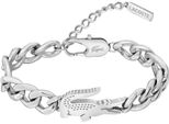 Armkette Lacoste "Crocodile", Silber (Edelstahlfarben), ArmbäNder, Damen, 19Cm, Edelstahl, Armkette