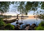 Fototapete Papermoon "Photo-Art Keller, Seeblick", Bunt, B:4M L:2,6M, Vlies, Tapeten