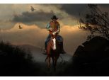 Fototapete Papermoon "Cowboy", Bunt, B:3,5M L:2,6M, Vlies, Tapeten