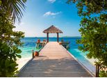 Fototapete Papermoon "Maldives Jetty", Bunt, B:5M L:2,8M, Vlies, Tapeten
