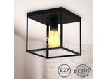 B.K.Licht Deckenleuchte "Deckenleuchte, Schwarz, 1Xe27 Max. 60W Exkl.", Schwarz, 1, H: 22Cm, 1 Stk., Leuchten, Deckenleuchte