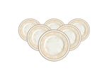 FrüHstüCksteller Villeroy & Boch "FrüHstüCksteller Ivoire ø 22,7 Cm 6Er Set Weiß-Gold", Bunt (Weiß, Gold), L:22,7Cm, Speiseteller