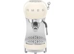 SMEG Espressomaschine ECF02CREU, beige (crème), B:14,9cm H:33cm T:32,9cm, Kaffeemaschinen, Espressomaschine