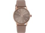 Quarzuhr OOZOO, rosa (mauve), Armbanduhren, Damen, Quarzuhr, Armbanduhr, Damenuhr, Lederarmband