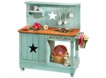 Outdoor-SpielküChe Muddy Buddy "Adventurer Star", Blau (Petrol), SpielküChen, Kinderb:80Cm H:90Cm T:40Cm, Holz, MatschküChe, Petrolblau, B:80Cm H:90Cm T:40Cm