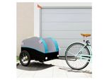 Fahrradanhänger in Schwarz und Blau, 45 kg, Eisen, Sportartikel, Outdoor-Aktivitäten, Radsport, Fahrradzubehör, 8,8 kg