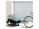 Fahrradanhänger in Schwarz und Blau, 45 kg, Eisen, Sportartikel, Outdoor-Aktivitäten, Radsport, Fahrradzubehör, 8,7 kg
